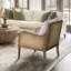 Chaise d'appoint avec coussin de dossier amovible