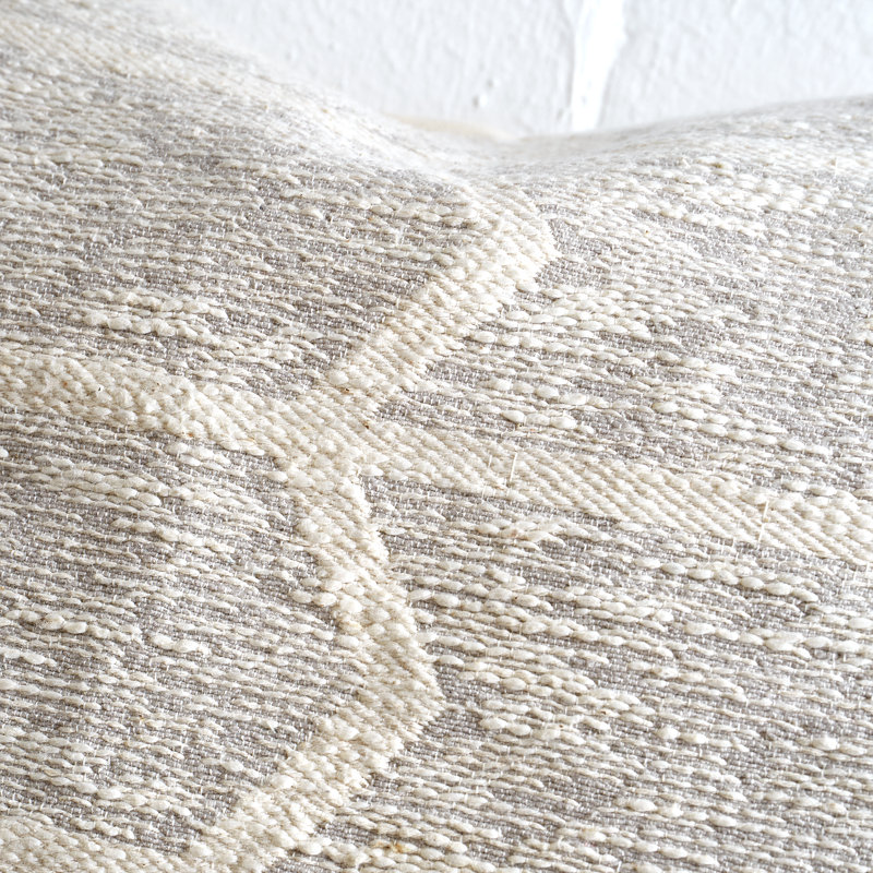 Geometric Rectangular Lumbar Cushion Cover, Polyester