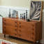 Vintage Cherry Entrance Cabinet Solid Wood Accent Chest