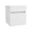 Meuble-lavabo flottant blanc avec lavabo et 1 porte-117825200