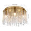 Luminaire de plafond moderne en cristal 16 lumières 5 "16"