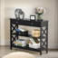 100Cm 3 Tier Console Table with Storage Shelves and Drawers, Entryway Furniture