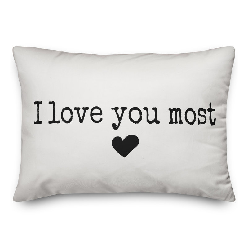 Coussin I Love You Most