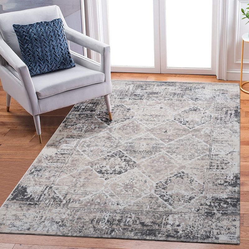 Lint-free, stylish, stain-resistant area rug, Rectangle 7'9" x 10'