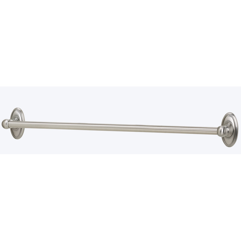 Classic Traditional Towel Bar, Satin Nickel