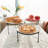 Set Of 3 Black Metal Round Wire Pizza Tray Riser Stands