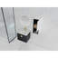 Meuble-lavabo mural 24 po avec lavabo et armoire latérale en céramique, portes à fermeture douce, armoire combinée-1904267207