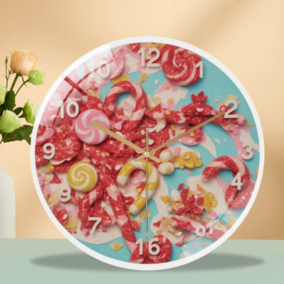 Horloge murale en verre 12 po