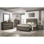 Mobilier de chambre à coucher 1 pièce à 6 tiroirs avec commode à 6 tiroirs gris