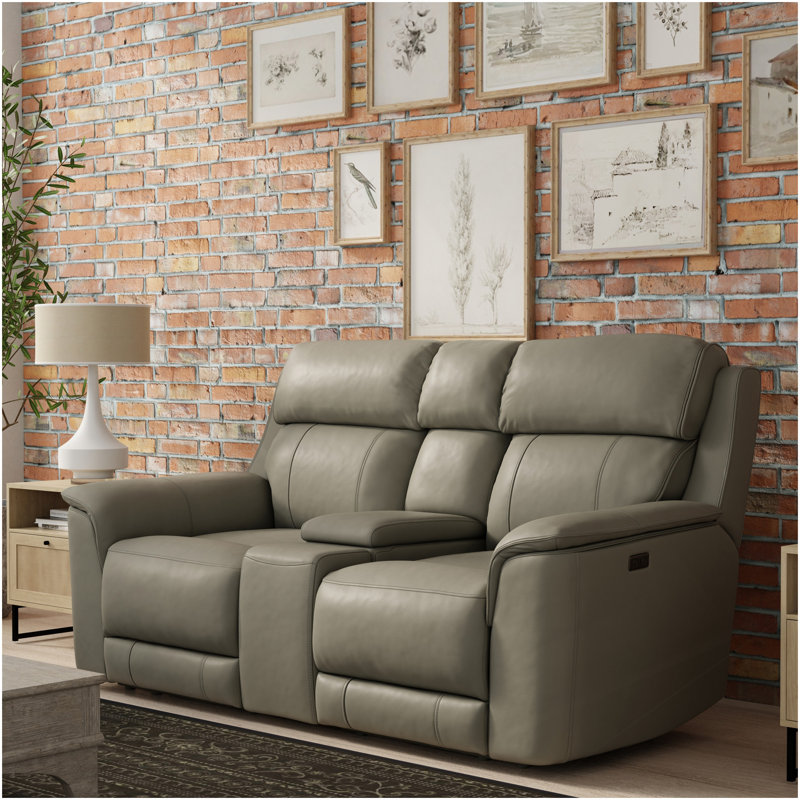 Causeuse inclinable double Oslo avec console Oslo, Grey