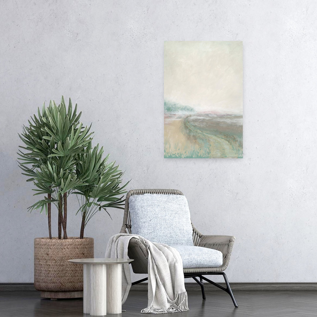 Misty Pastel Landscape Abstract Dreamy Ethereal Landscape Nature Wall Art Print