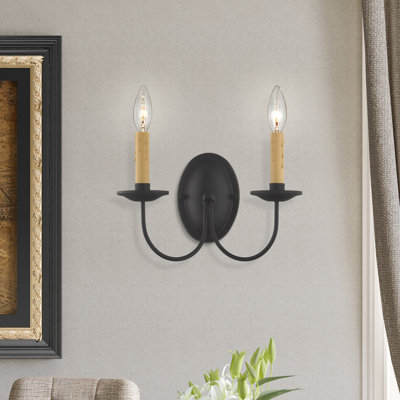 Analycia Steel Candle Wall Light