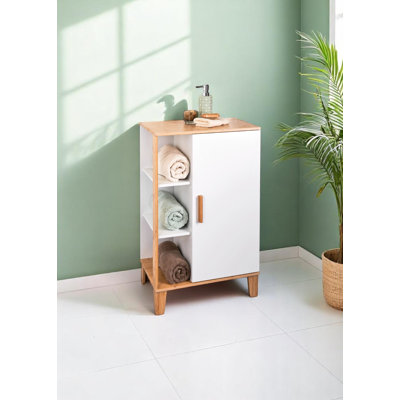 Muhedin Bamboo Freestanding Bathroom Cabinet