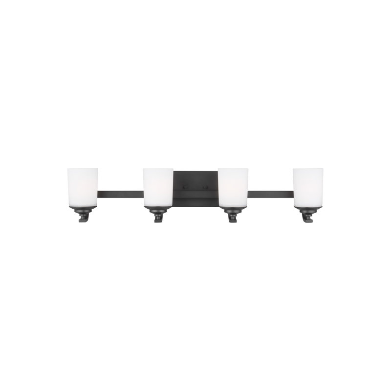 Kemal Four Light Wall / Bath from Generation Lighting , No, No, Midnight Black