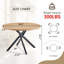 Tables de salle à manger rondes durables (table seulement, sans chaises, avec plateau et pieds) en MDF Modern Home