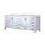 Meuble-lavabo double avec comptoir Carrara-110903933