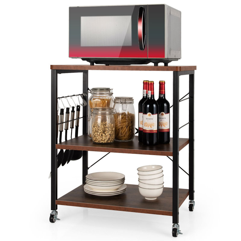 3 Tier Rolling Kitchen Baker's Rack