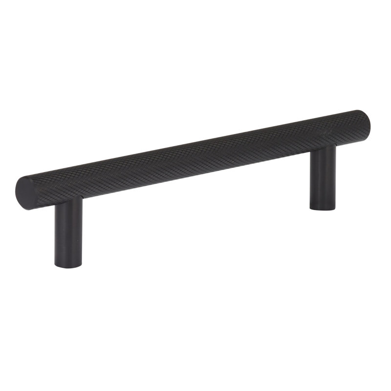 Kingston Brass Confluence Cabinet Knurled Pull for Kitchen, Matte Black