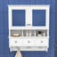 Armoire de rangement moderne pour salle de bain - Organisateur peu encombrant avec tiroirs dissimulés-314402362