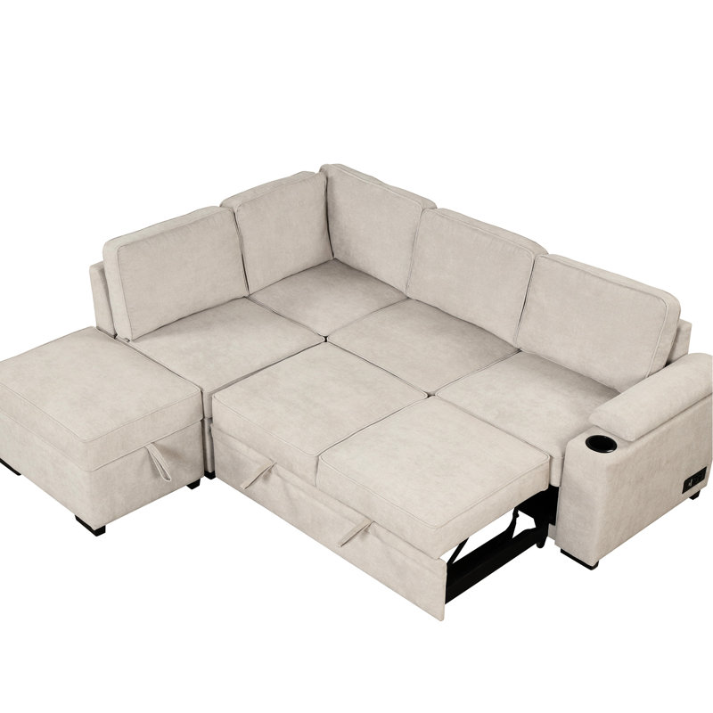 Sectional Sleeper (Beige)
