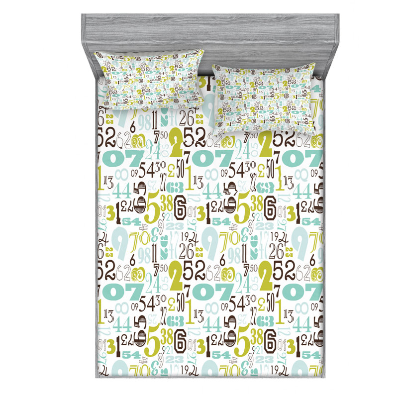 Microfiber Sheet Set, Full Sheet Set with Fitted Sheet