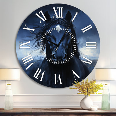 Horloge murale Midnight Stallion - Boho