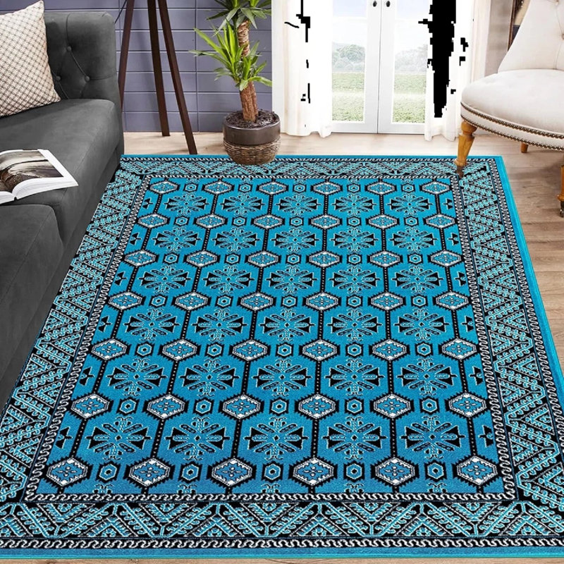Luxury Floral Large Traditional Rugs Bedroom Living Room Hallway Door Mat, Rectangle 160 x 230 cm