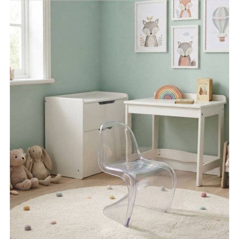 Chaise en plastique pour enfants Bongi, Clair