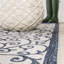 Tapis d'intérieur / extérieur bleu / crème Deronte-1518478999
