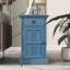 Table de bout antique marine avec ports USB, tiroir et porte-gobelets | Idée de cadeau-148088952