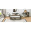 Grand lit plateforme avec 6 tiroirs de rangement, gris antique-171584325