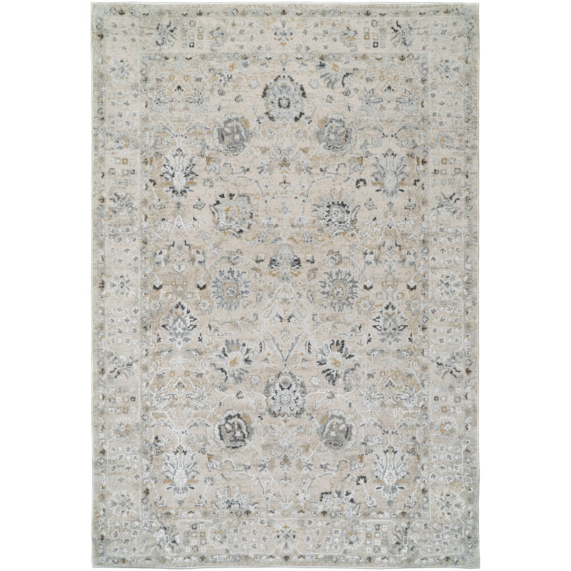 Annalise 7604-180 crème / beige, Rectangle 7 pi 10 po x 10 pi 6 po