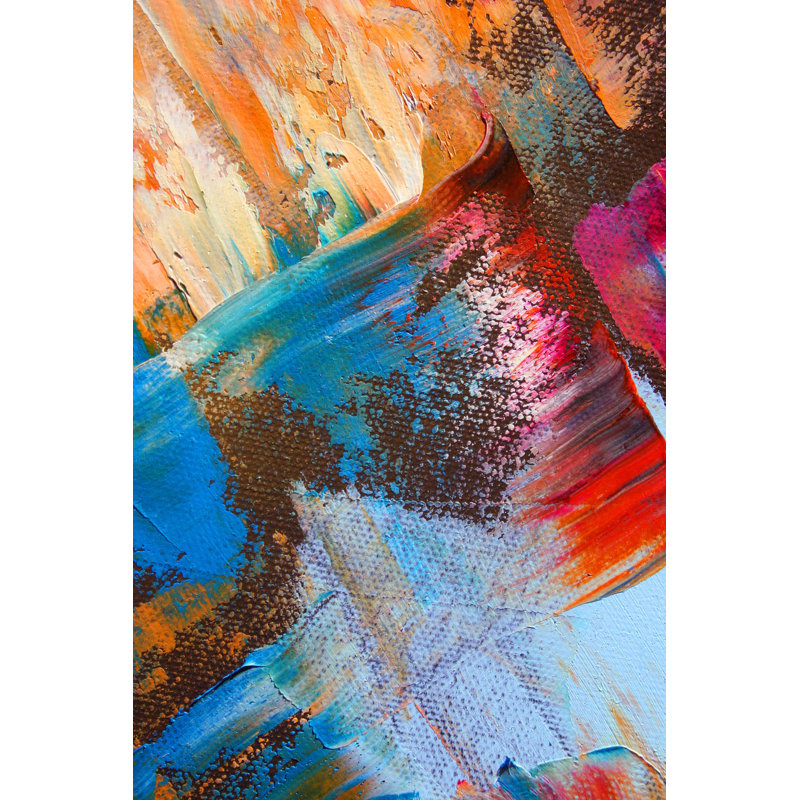 Abstract Painting - Wrapped Canvas Print, 122cm H x 81cm W x 3.8cm D