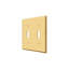 Deltana SWP4761U15A Switch Plate, Double Standard in Antique Nickel-904065429
