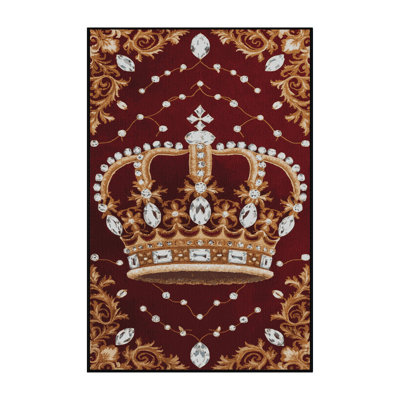 Tapis rouge français lavable à la machine