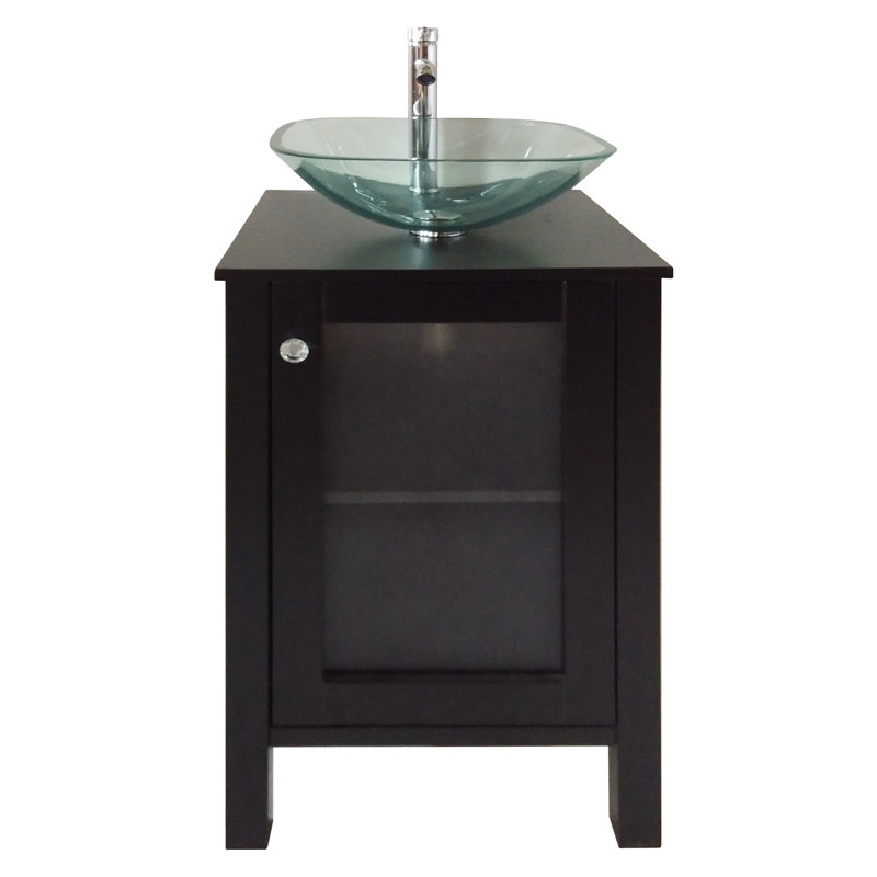 Ensemble de meuble-lavabo simple l 20 po Jahzir, Noir