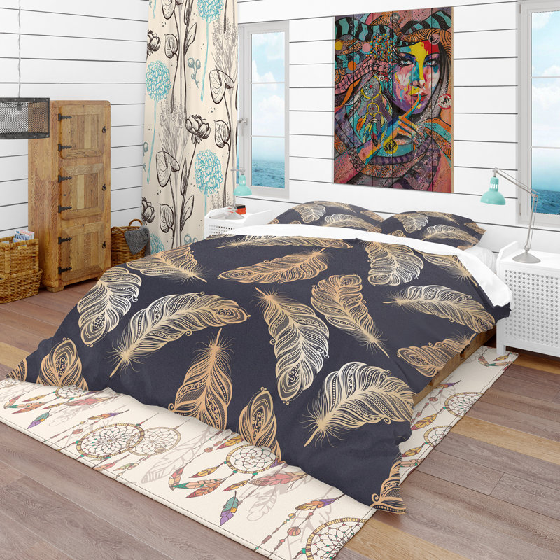 Ensemble de housse de couette sud-ouest, Housse simple + 1 taie décorative