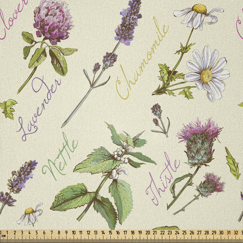 Tissu de chardon Ambesonne, l 90 po x L 108 po