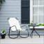Chaise berçante de jardin