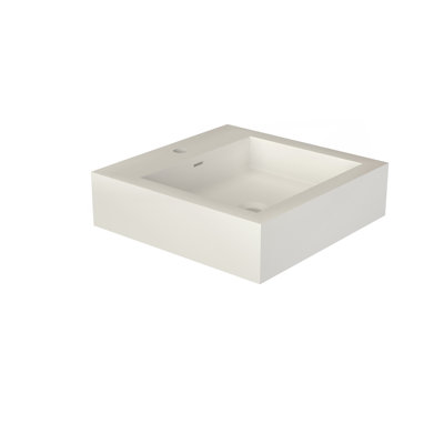 Lavabo pour salle de bain blanc mat
