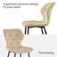Upholstered Armless Dining Chair With Wraparound Backrest-117659142