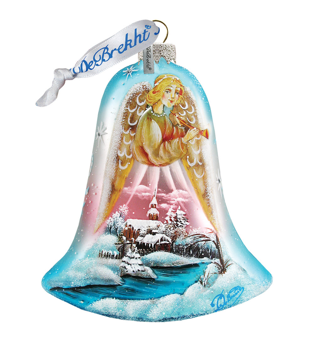 Holiday Splendor 3.5'' Handmade Glass Holiday Shaped Ornament G Debrekht