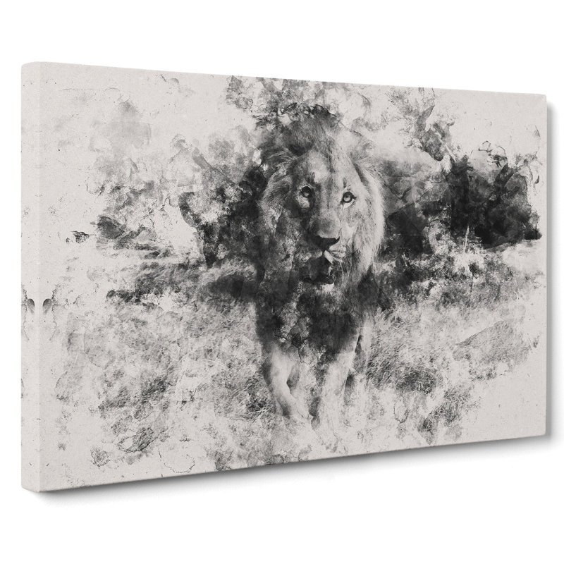 Lion Vol.5 - Wrapped Canvas, 60cm H x 91cm W x 3cm D