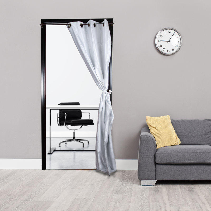 Tringle à rideaux magnétique réglable , Chrome