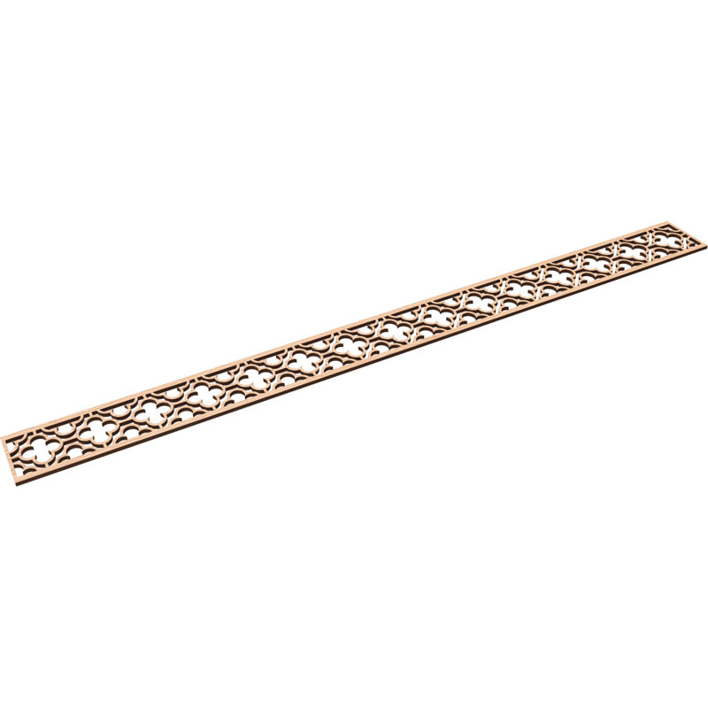 Moulure de Chicago, Chêne rouge, H 4 po x l 46,375 po x P 0,25 po