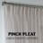 Triple Pinch Pleated Extra Long and Extra Wide Faux Linen Sheer Single Panel-92185600-92185644