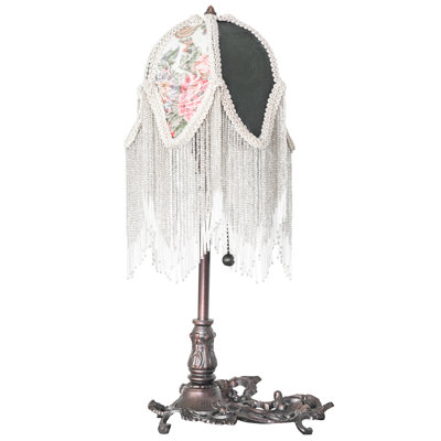 19" High Fabric Tulip Lighted Vanity Tray