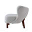 Fauteuil d'appoint en sherpa blanc