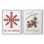 Tis the Season flocon de neige - reproduction encadrée de qualité supérieure - prête à être accrochée - aucun clou requis - aucun clou requis-840445827-840445835