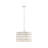 Glass Drum Shade 4-Light Chandelier